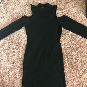 Black Midi Sweater Dress